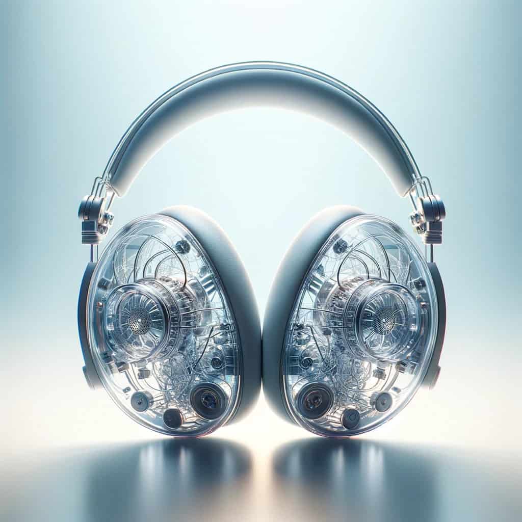 sluchawki do słuchania rocka i metalu - przezroczyste słuchawki reprezentujące klarowna jakość dźwięku