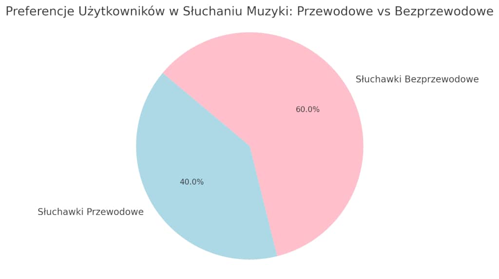 wykres przedstawiający preferencje użytkowników w słuchaniu muzyki