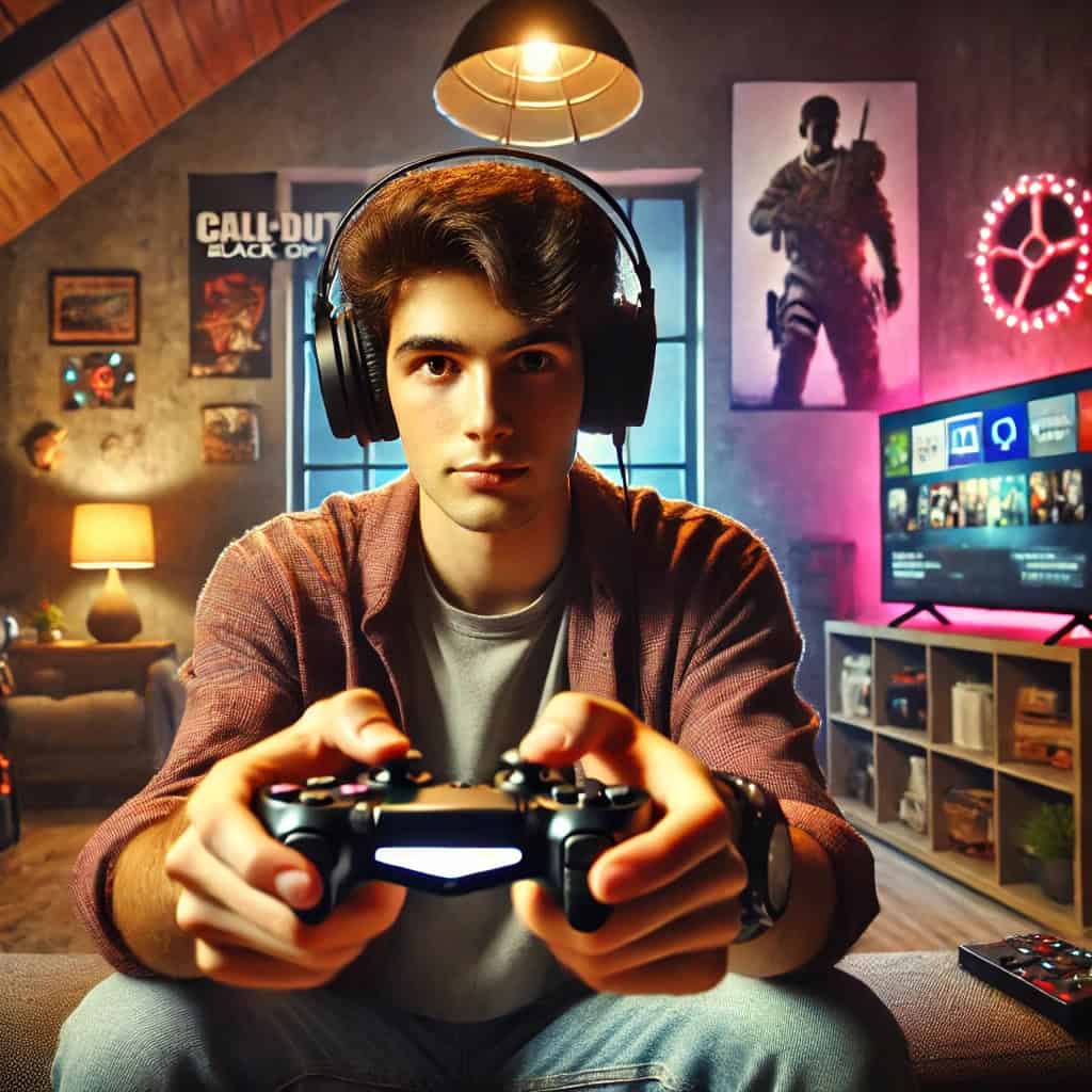 wygodne słuchawki do fortnite na głowie gracza