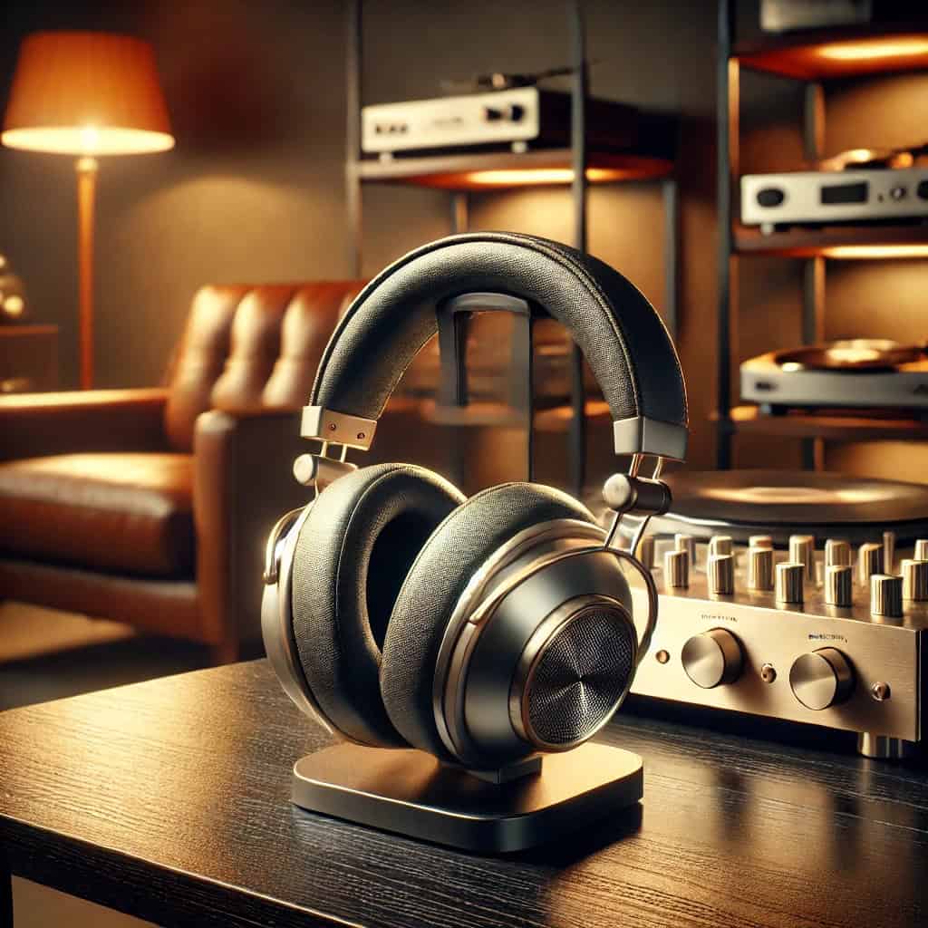 co to znaczy hi fi - słuchawki na stojaku