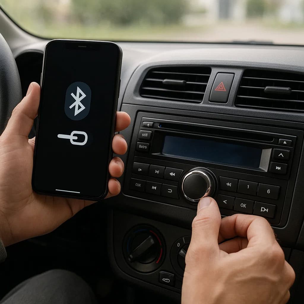 jak podłączyć telefon do radia w samochodzie Bluetooth - Parowanie smartphone z radiem samochodowym