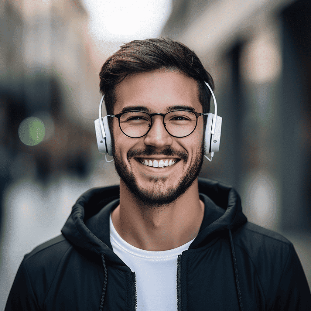 słuchawki nauszne a okulary