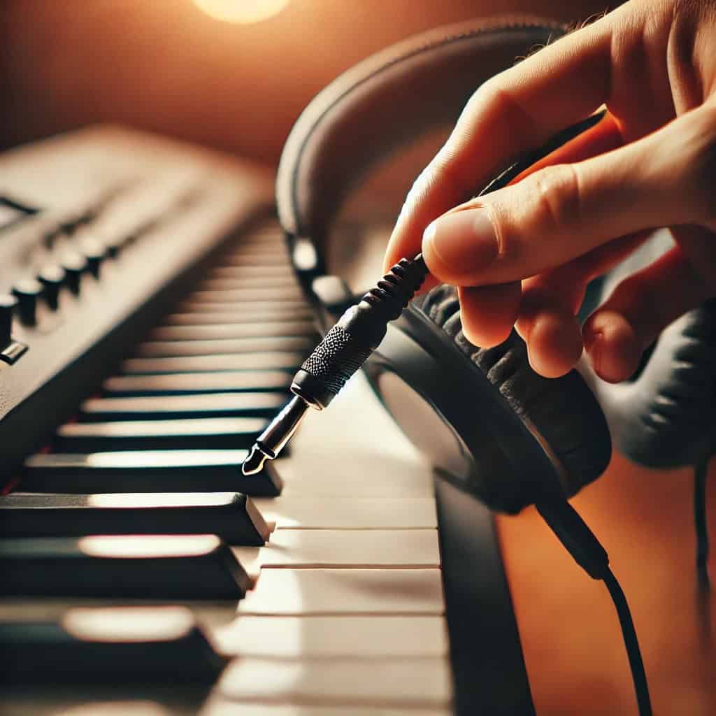 jak podłączyć słuchawki do pianina cyfrowego