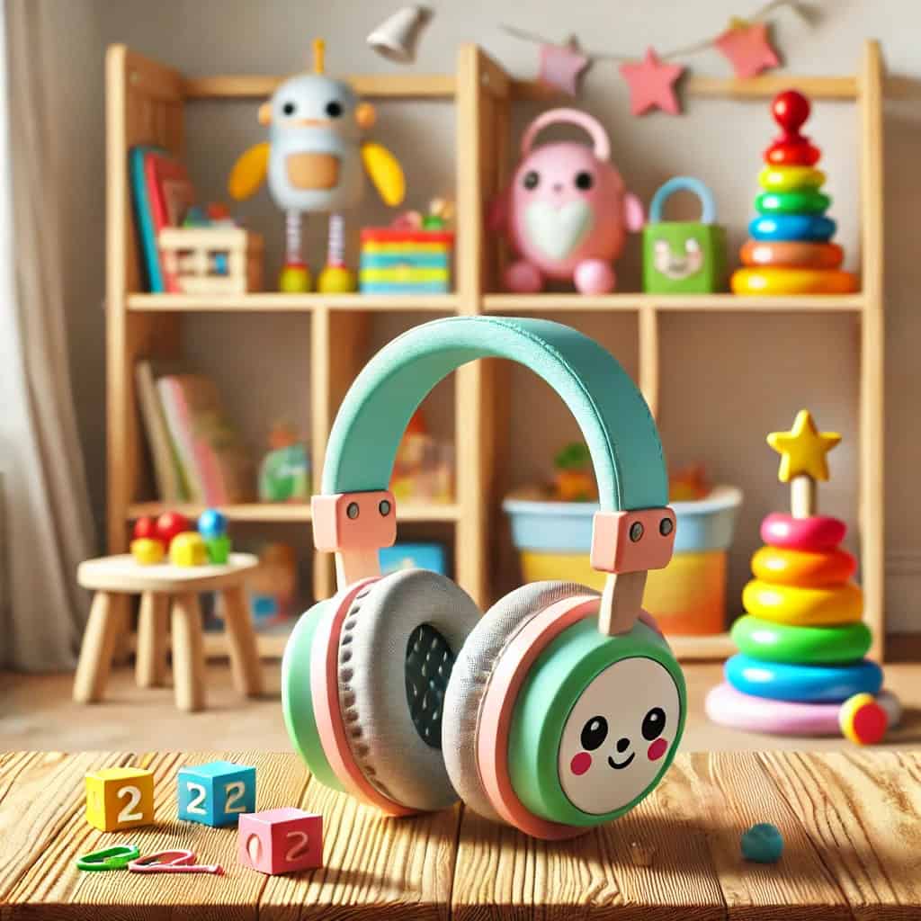 słuchawki bluetooth dla dziecka funkcje zwiększające bezpieczeństwo - przykładowy model wśród zabawek dla dzieci