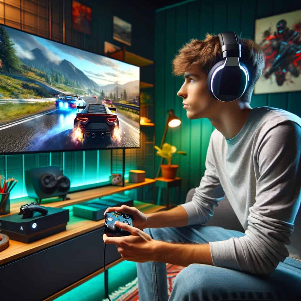 słuchawki do xbox one przykładowy model nauszny na głowie gracza
