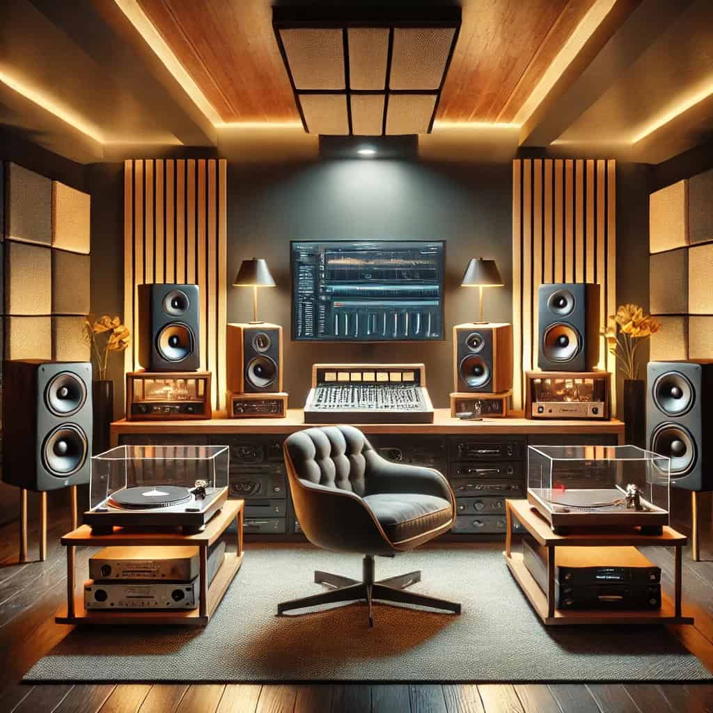 sprzęt hi-fi jak wybrać - domowe studio pełne sprzętu